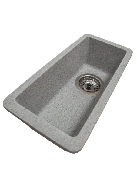 Мойка кухонная каменная прямоугольная Romzha Mira U-160 Seda 601, 200x420x217 мм - 5