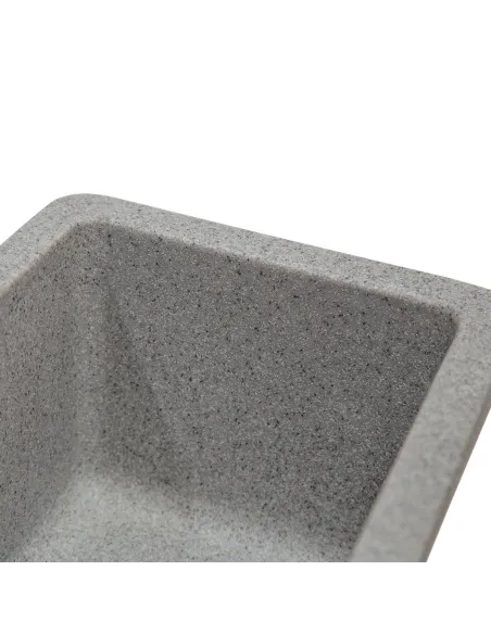 Мойка кухонная каменная прямоугольная Romzha Mira U-160 Seda 601, 200x420x217 мм - 7