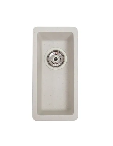 Мойка кухонная каменная прямоугольная Romzha Mira U-160 Biela 101, 200x420x217 мм - 4