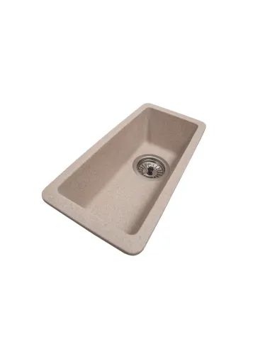 Мойка кухонная каменная прямоугольная Romzha Mira U-160 Bezhvy 401, 200x420x217 мм - 3