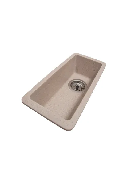 Мойка кухонная каменная прямоугольная Romzha Mira U-160 Bezhvy 401, 200x420x217 мм - 3