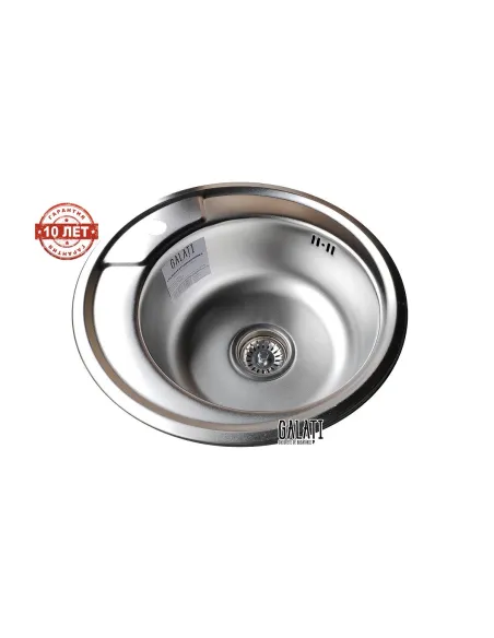 Мойка для кухни из нержавеющей стали круглая Romzha Sorin Mini Satin - 5