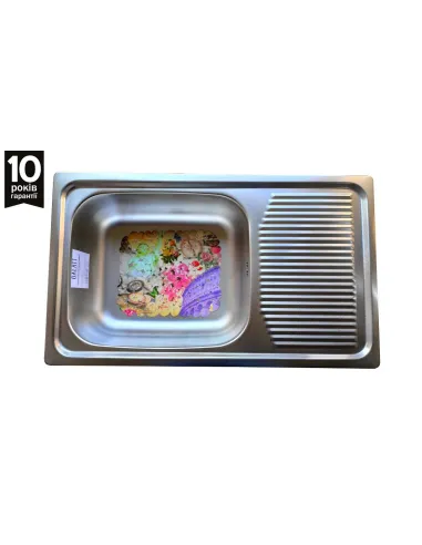 Мойка для кухни из нержавеющей стали прямоугольная Romzha Amina Textura - 2