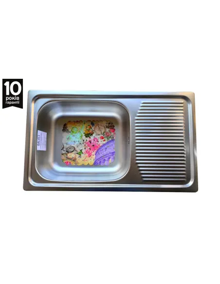 Мойка для кухни из нержавеющей стали прямоугольная Romzha Amina Textura - 2