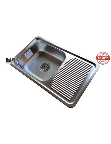 Мойка для кухни из нержавеющей стали прямоугольная Romzha Amina Textura - 4