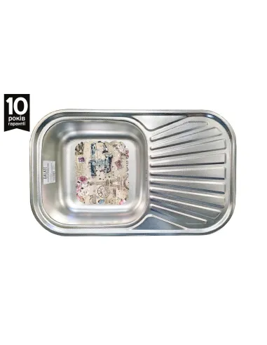 Мойка для кухни из нержавеющей стали прямоугольная Romzha Liuba Textura - 2