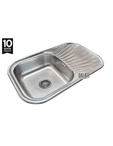 Мойка для кухни из нержавеющей стали прямоугольная Romzha Liuba Textura - 5