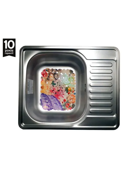 Мойка для кухни из нержавеющей стали прямоугольная Romzha Sims Eko Textura - 3