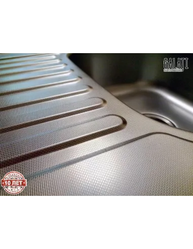 Мойка для кухни из нержавеющей стали прямоугольная Romzha Sims Eko Textura - 7