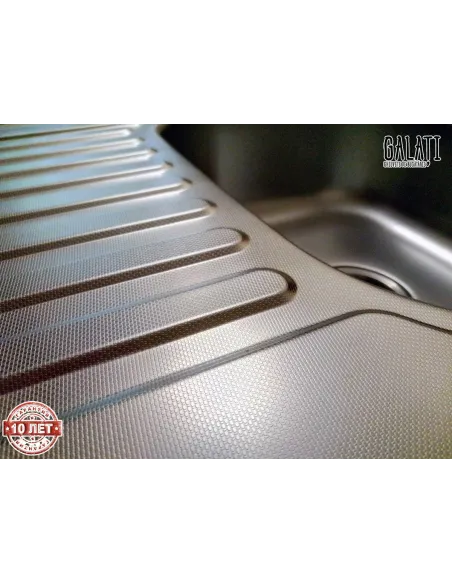 Мойка для кухни из нержавеющей стали прямоугольная Romzha Sims Eko Textura - 7