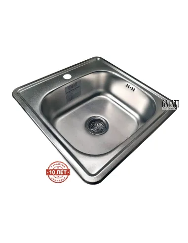 Мойка для кухни из нержавеющей стали квадратная Romzha Fifika Eko Textura - 6