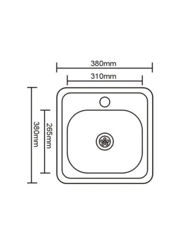 Мийка квадратна Romzha Mala Eko Satin - 4