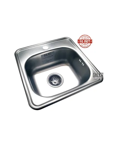 Мойка для кухни из нержавеющей стали квадратная Romzha Mala Eko Textura - 6