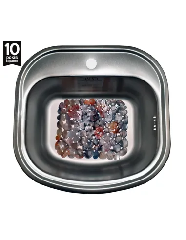 Мойка для кухни из нержавеющей стали овальная Romzha Vayorika Satin - 3