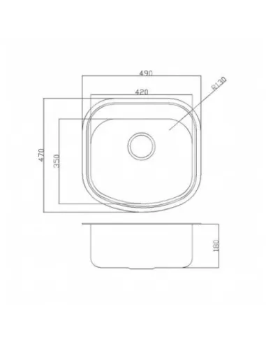 Мойка для кухни из нержавеющей стали овальная Romzha Vayorika Satin - 4
