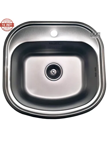 Мойка для кухни из нержавеющей стали овальная Romzha Vayorika Satin - 5
