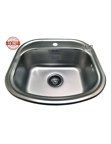 Мойка для кухни из нержавеющей стали овальная Romzha Vayorika Satin - 6