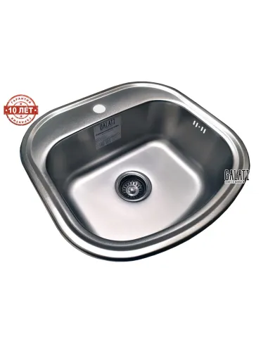 Мойка для кухни из нержавеющей стали овальная Romzha Vayorika Satin - 7