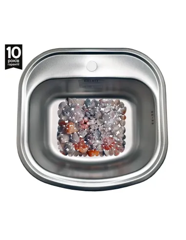 Мойка для кухни из нержавеющей стали овальная Romzha Vayorika Textura - 4