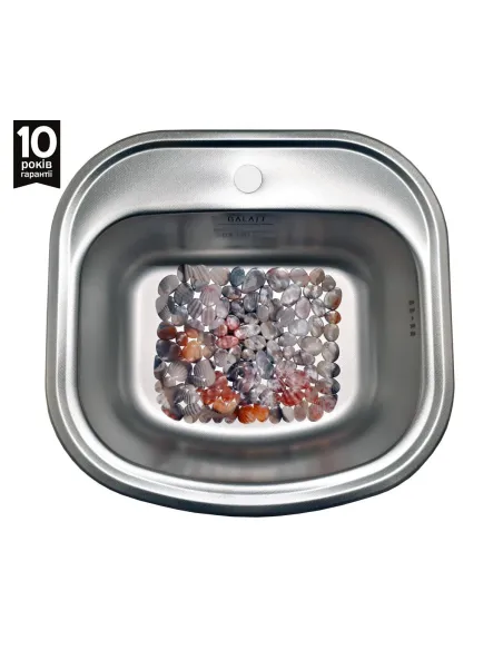 Мойка для кухни из нержавеющей стали овальная Romzha Vayorika Textura - 4