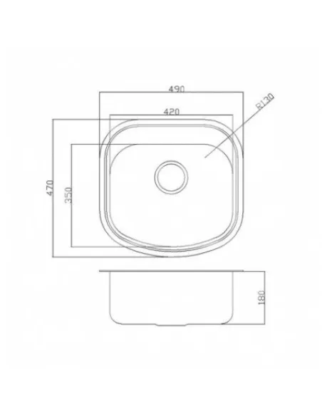 Мойка для кухни из нержавеющей стали овальная Romzha Vayorika Textura - 5
