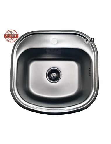 Мойка для кухни из нержавеющей стали овальная Romzha Vayorika Textura - 6