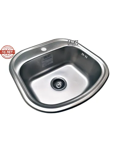 Мойка для кухни из нержавеющей стали овальная Romzha Vayorika Textura - 8