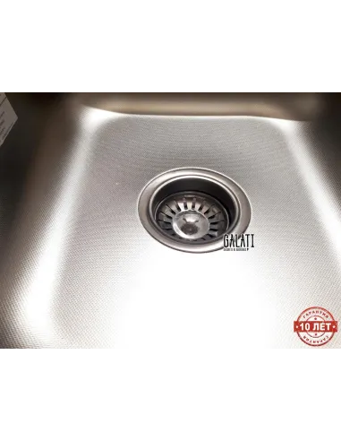 Мийка прямокутна Romzha Sims textura, нержавіюча сталь - 6