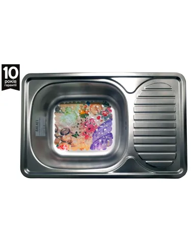 Мойка для кухни из нержавеющей стали прямоугольная Romzha Mirela Satin - 3