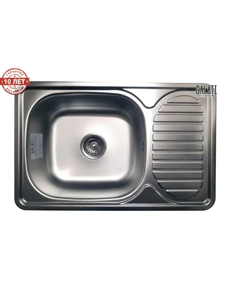 Мойка для кухни из нержавеющей стали прямоугольная Romzha Mirela textura - 5