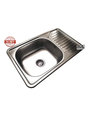 Мойка для кухни из нержавеющей стали прямоугольная Romzha Mirela textura - 6