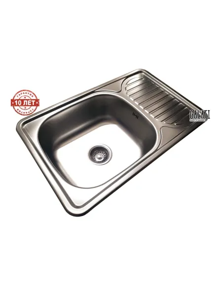 Мойка для кухни из нержавеющей стали прямоугольная Romzha Mirela textura - 6