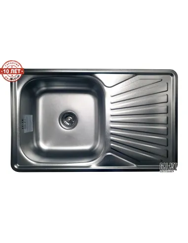 Мойка для кухни из нержавеющей стали прямоугольная Romzha Constanta textura - 5
