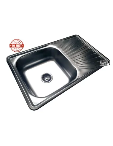 Мойка для кухни из нержавеющей стали прямоугольная Romzha Constanta textura - 6
