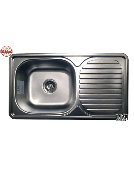 Мийка прямокутна Romzha Anka textura, нержавіюча сталь - 6