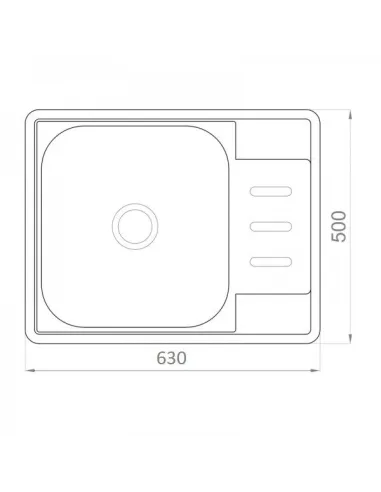 Мойка для кухни из нержавеющей стали прямоугольная Romzha Douro textura - 5