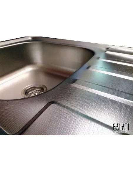 Мойка для кухни из нержавеющей стали прямоугольная Romzha Douro textura - 8