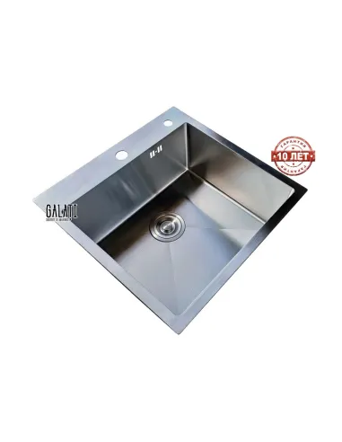 Мойка для кухни из нержавеющей стали квадратная Romzha Arta U-450 - 3
