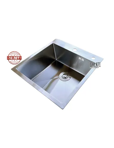 Мойка для кухни из нержавеющей стали квадратная Romzha Arta U-450 - 4