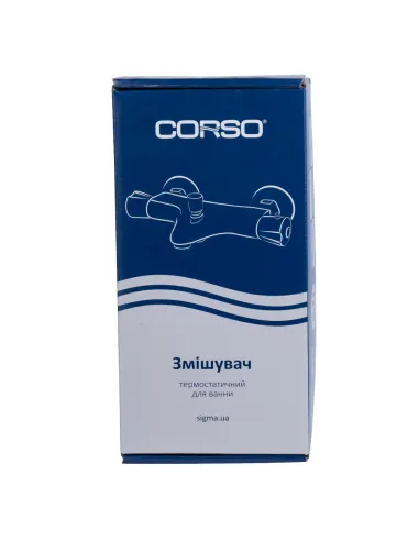 Змішувач для ванни Corso Piave EG-8C187C, діаметр картриджа 27мм, термостатичний, литий - 5