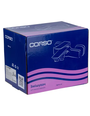 Змішувач для ванни Corso Garda BC-1C121W, діаметр картриджа 35мм, литий, латунь - 4