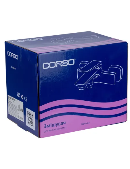 Змішувач для ванни Corso Garda BC-1C121W, діаметр картриджа 35мм, литий, латунь - 4