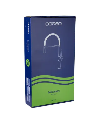 Змішувач для кухні Corso Garda BC-4B221W, діаметр картриджа 35мм, Г-вилив - 6