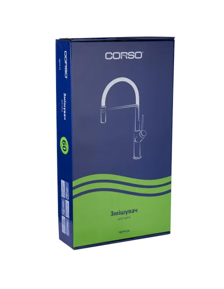 Змішувач для кухні Corso Garda BC-4B221W, діаметр картриджа 35мм, Г-вилив - 6