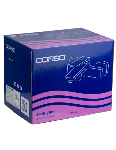 Змішувач для ванни Corso Bolsena CB-1C137C, діаметр картриджа 35мм, литий, латунь - 3