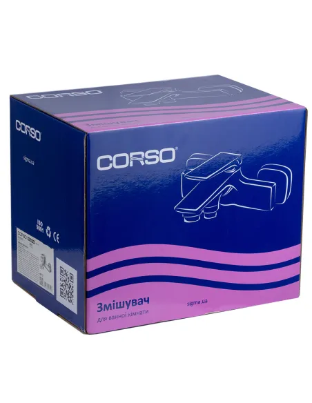 Змішувач для ванни Corso Bolsena CB-1C137C, діаметр картриджа 35мм, литий, латунь - 3