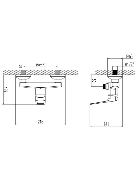 Змішувач для душу Corso Bolsena CB-1D137C, діаметр картриджа 35мм, латунь - 4
