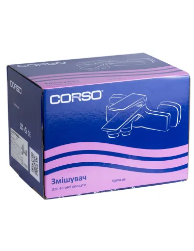 Смеситель для ванны Corso Bracciano CF-1C136C, диаметр картриджа 35мм, литой, латунь - 3