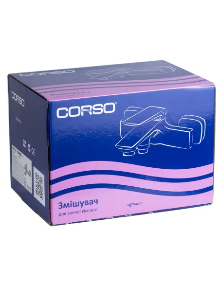 Смеситель для ванны Corso Bracciano CF-1C136C, диаметр картриджа 35мм, литой, латунь - 3