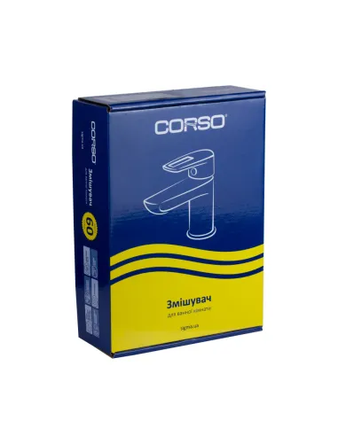 Смеситель для умывальника Corso Bracciano CF-2A136C, диаметр картриджа 35мм, литой - 5